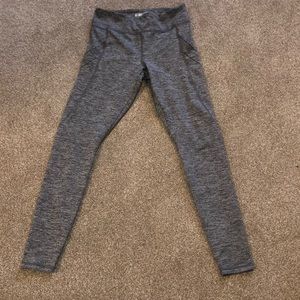 Grey Athletic Leggings with Pockets